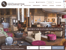 Tablet Screenshot of montagnettes.com